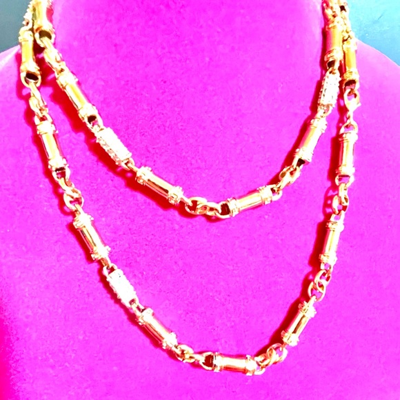 Crystal Adorned Costume Necklace - Picture 1 of 3